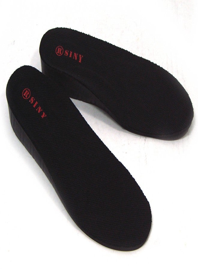 SINY® Full Length Shoe Insoles Height Increase Cushion for Men Foot Care Black Lift Kit 2cm 0.8" - Image 1